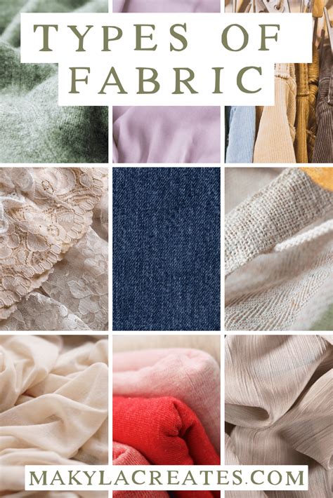 types of fabric materials